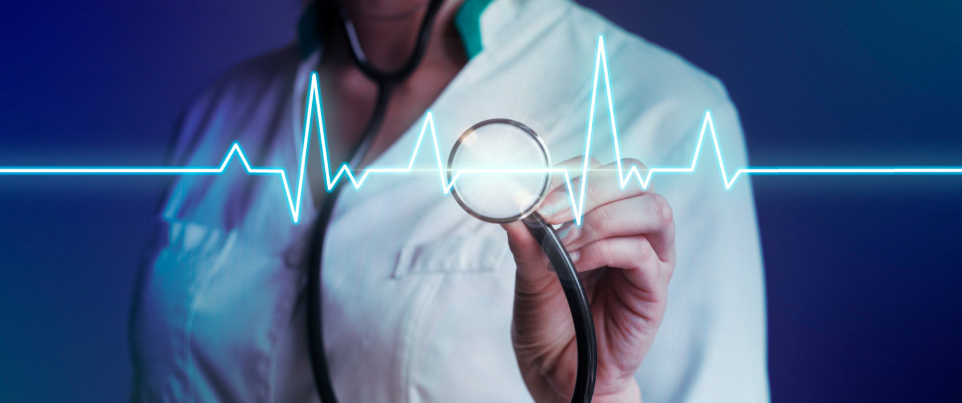 medical staff holding a stethoscope