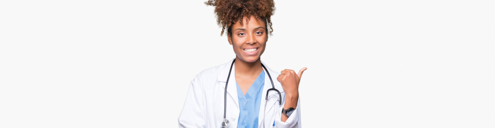 female medical staff smiling